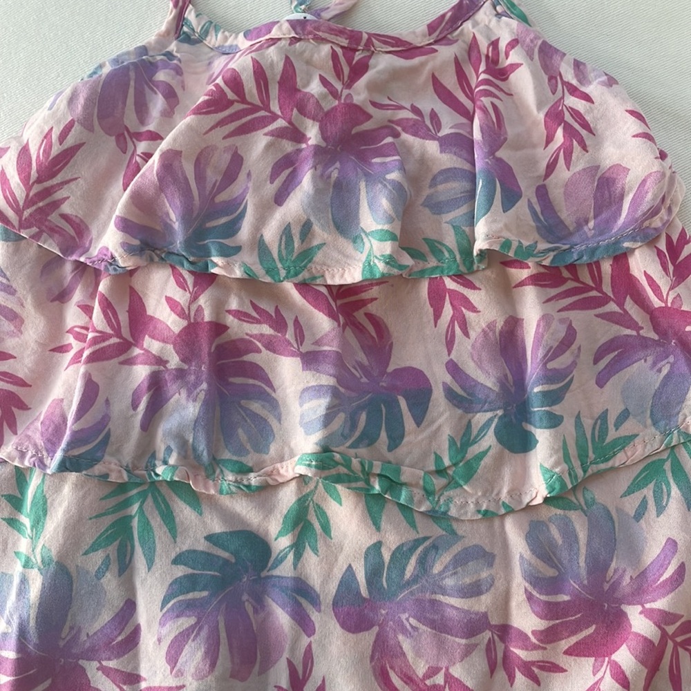 AWESOME TOP Abercrombie kids Monstera leaf top, 7/8 - Picture 3 of 4